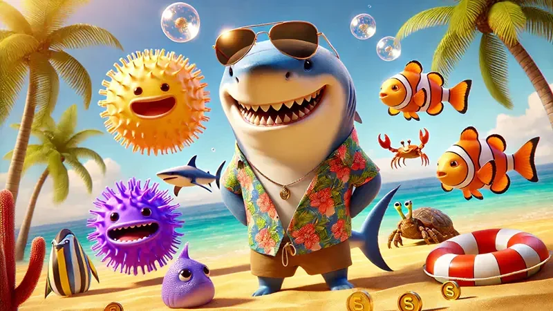 Sasaran ikan dan efek bawah laut dalam permainan tembak ikan